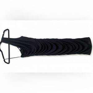 Express Black One-Shoulder Draped Dress